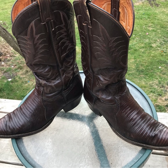Vintage Nocona Lizard Cowboy boots - Picture 4 of 9